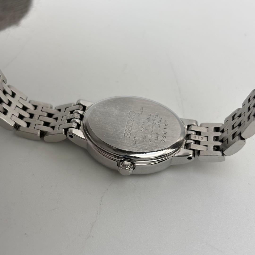 SEIKO セイコー　エクセリーヌ　シェル　10Pダイヤベゼル　時計　レディース