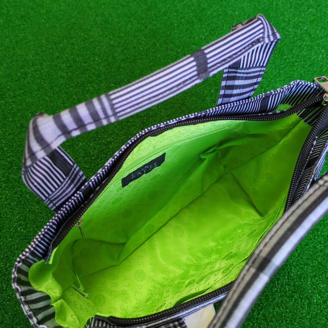 【新品未使用】 PG SMILEチャーム付き チェック柄カートバッグ