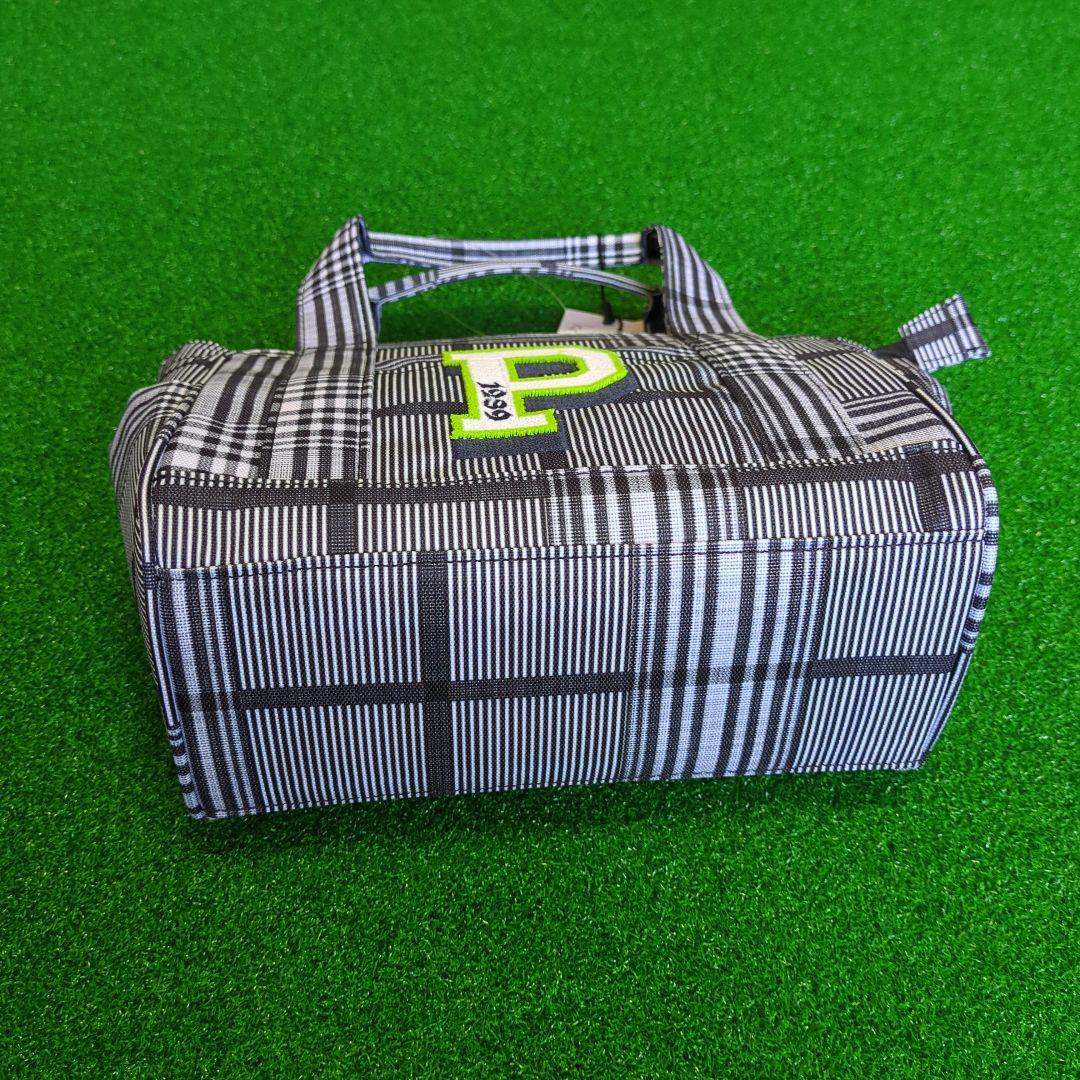 【新品未使用】 PG SMILEチャーム付き チェック柄カートバッグ