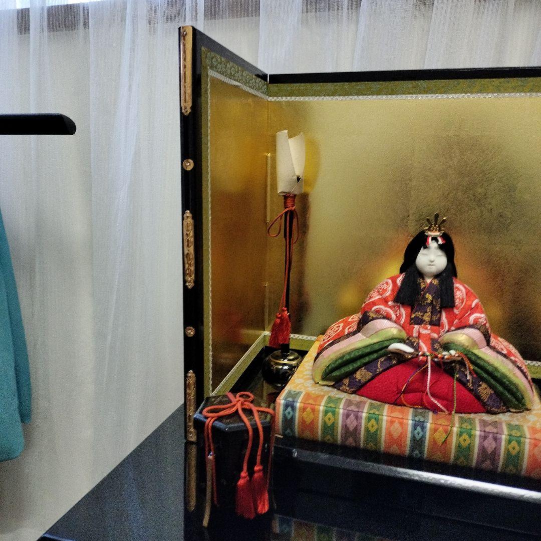 yukiko 真多呂人形　桃山雛 金箔柄屏風