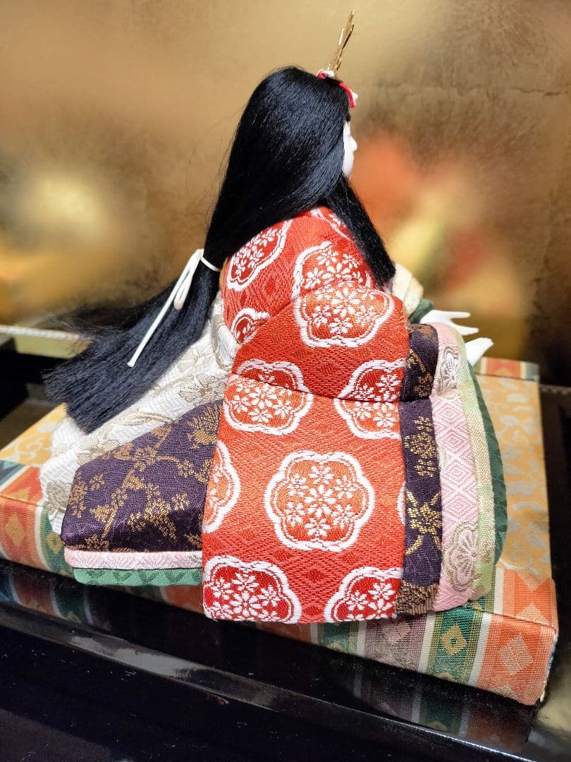 yukiko 真多呂人形　桃山雛 金箔柄屏風