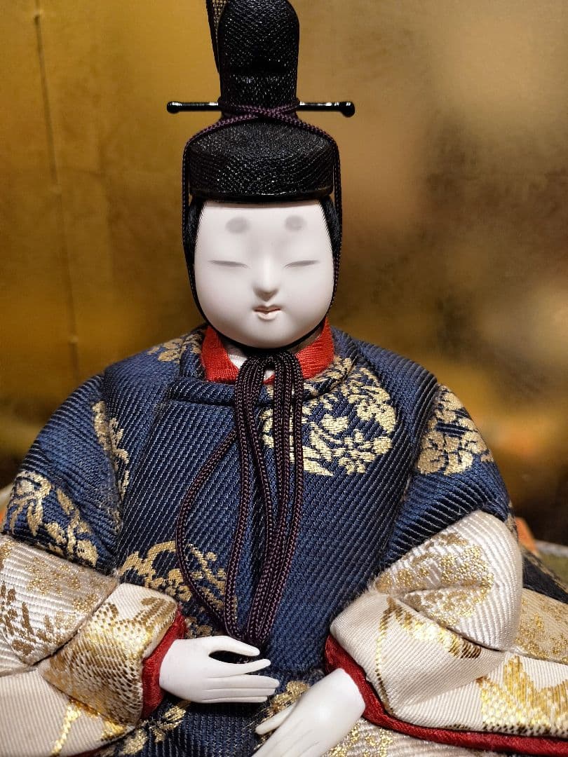 yukiko 真多呂人形　桃山雛 金箔柄屏風