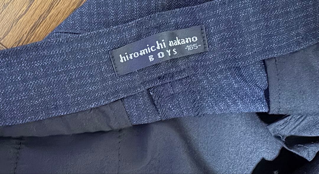 【ヒロミチナカノ】フォーマルスーツ 165cm チェック柄　【卒業式】　男の子