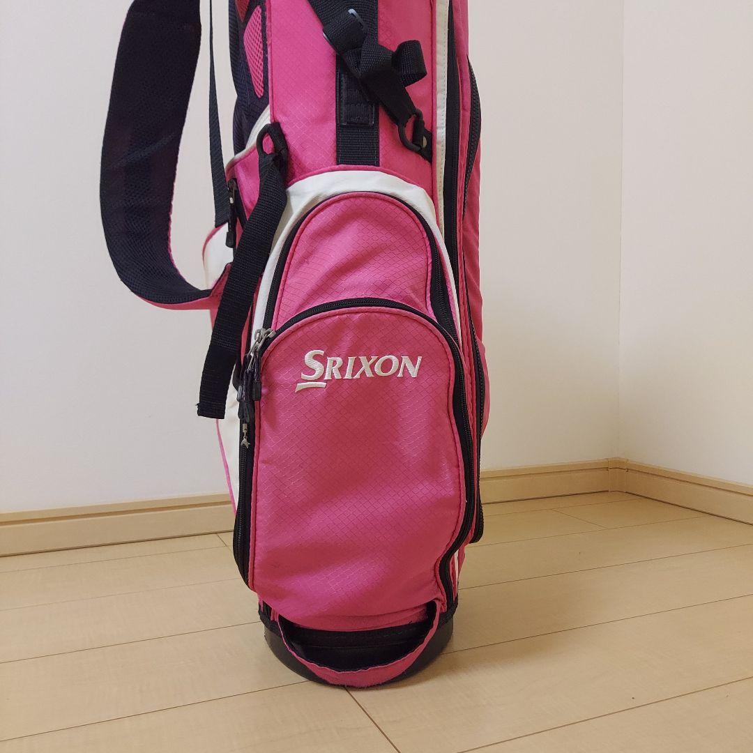 SRIXON スリクソン 軽量 キャディバック スタンド ホワイト/ピンク