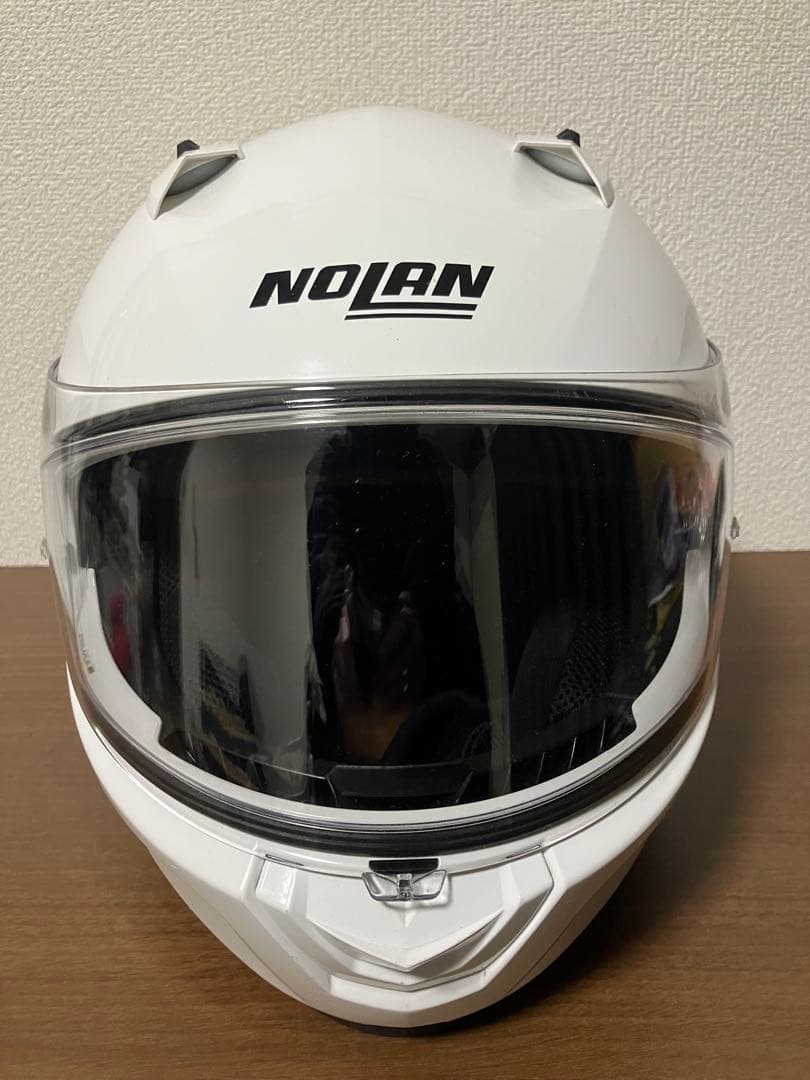 NOLAN N60-6 メタルホワイト pinlock付き