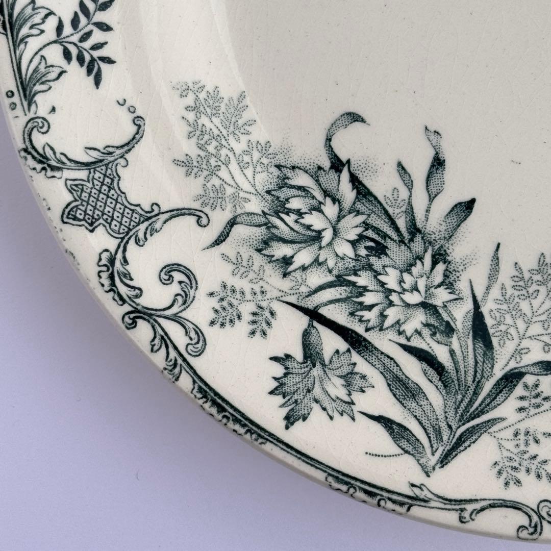 美品　フランスアンティーク　ショワジー　Floreal 　グリーン