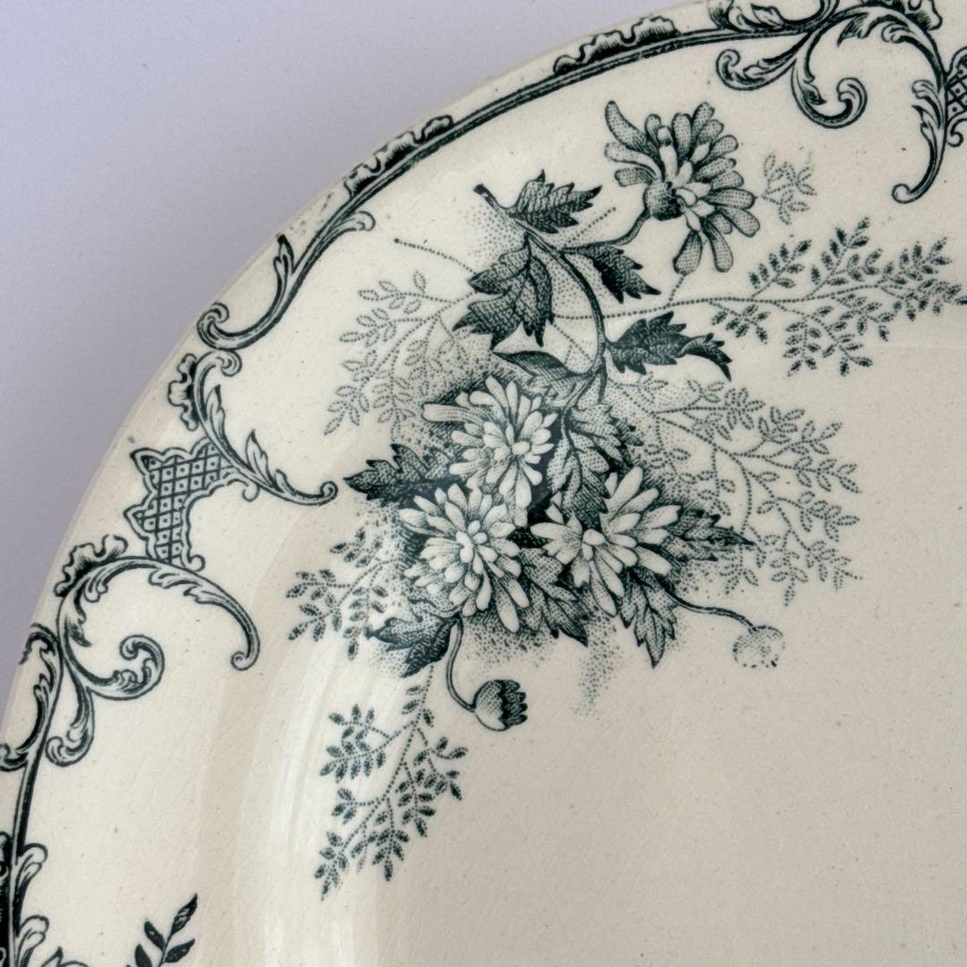 美品　フランスアンティーク　ショワジー　Floreal 　グリーン