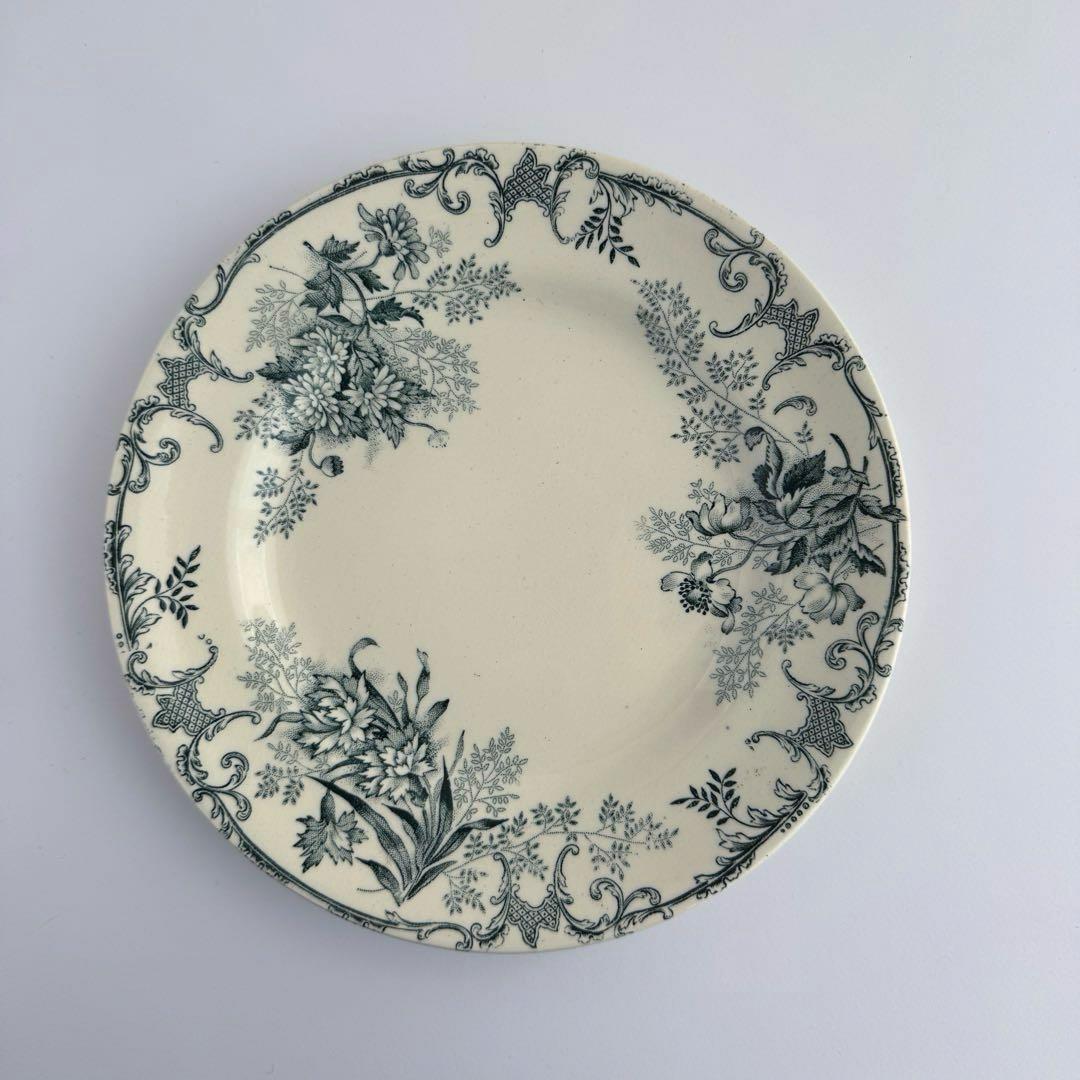 美品　フランスアンティーク　ショワジー　Floreal 　グリーン