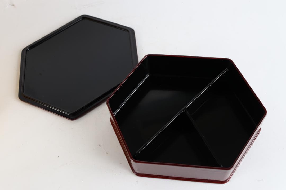 能登輪島塗 慶塚作 亀甲弁当 五客