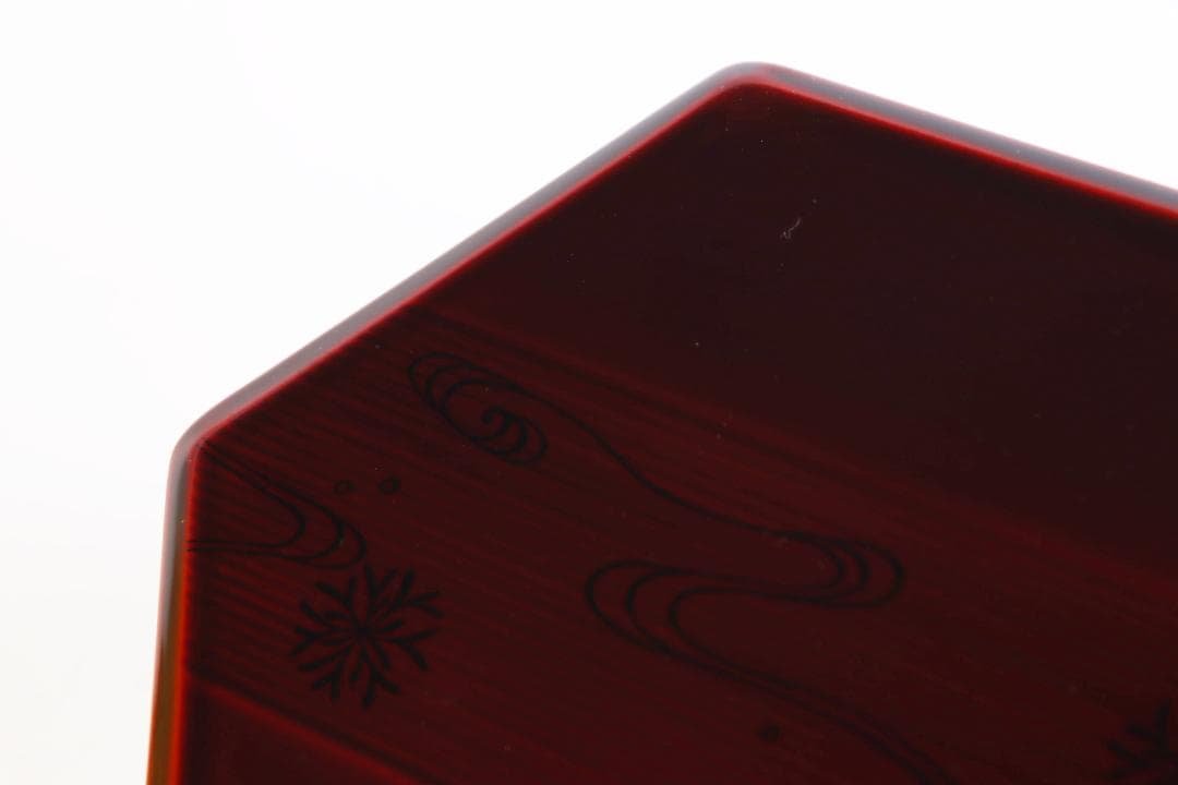 能登輪島塗 慶塚作 亀甲弁当 五客