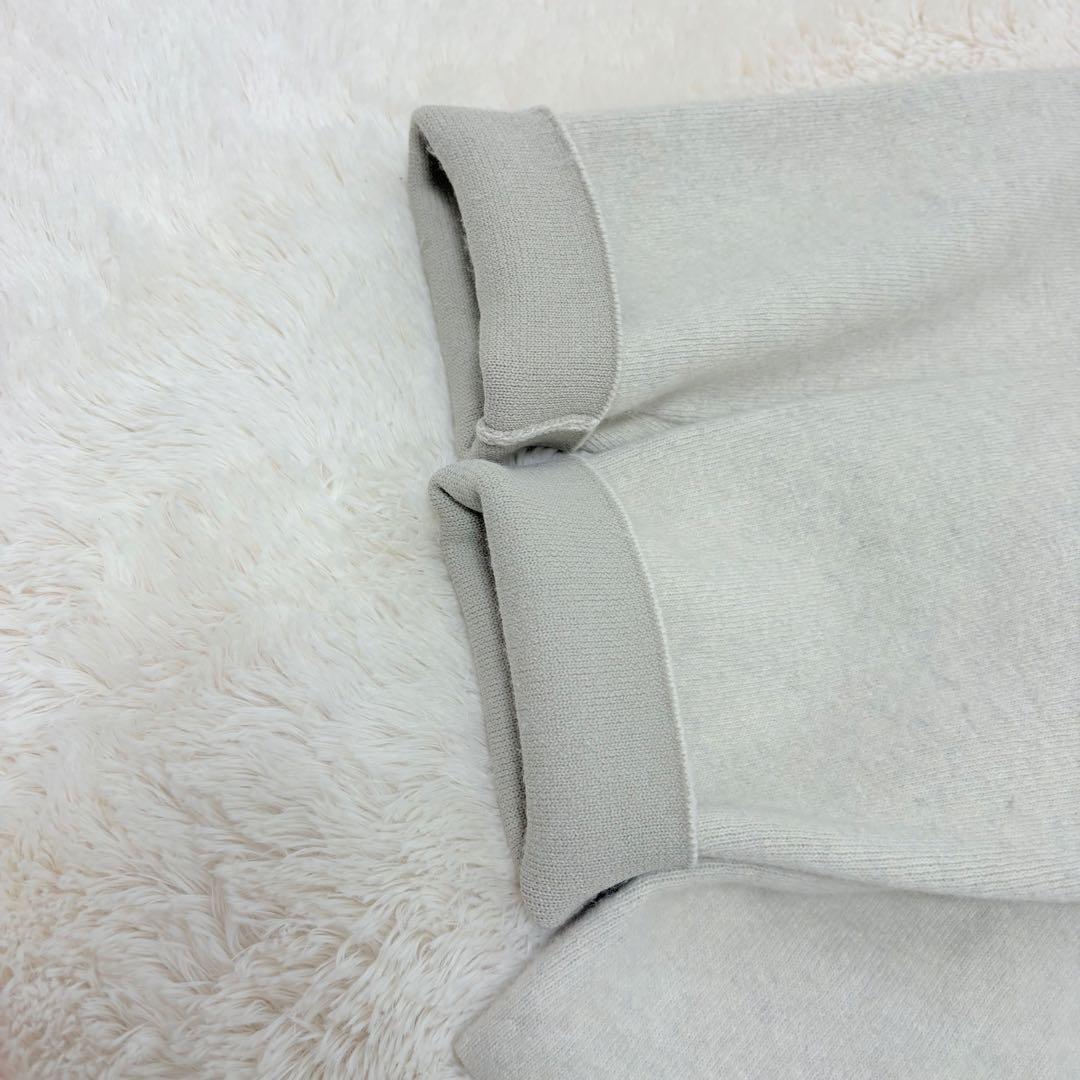 人気✨ビアズリー 洗える ニット コート カーディガン アイボリー ノーカラー