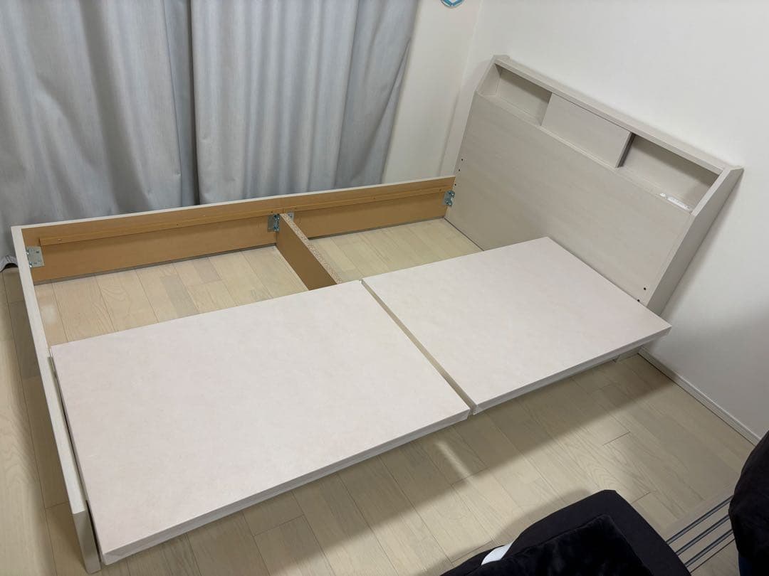 ニトリ　セミダブルベッドフレーム(アザン3 浅型/WW)