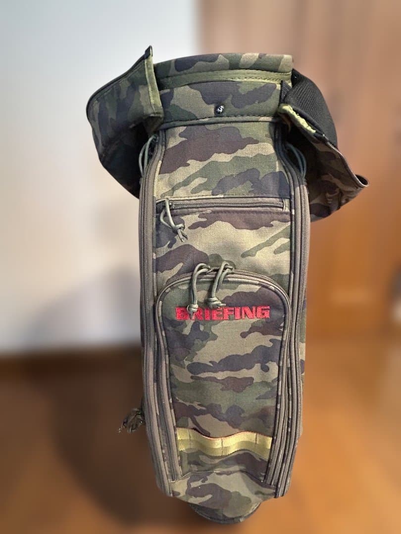 ブリーフィング　キャディバッグ　CR-8 グリーン　　カモフラージュ柄