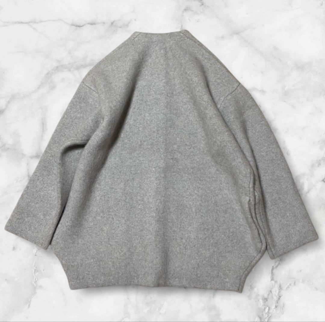 新品✴︎タグ付き【ELENDEEK】ラクーン　ミックスダブルカーディガン 02 M