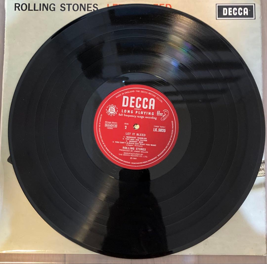 稀少UKオリジナルMono Let It Bleedローリングストーンズレコード