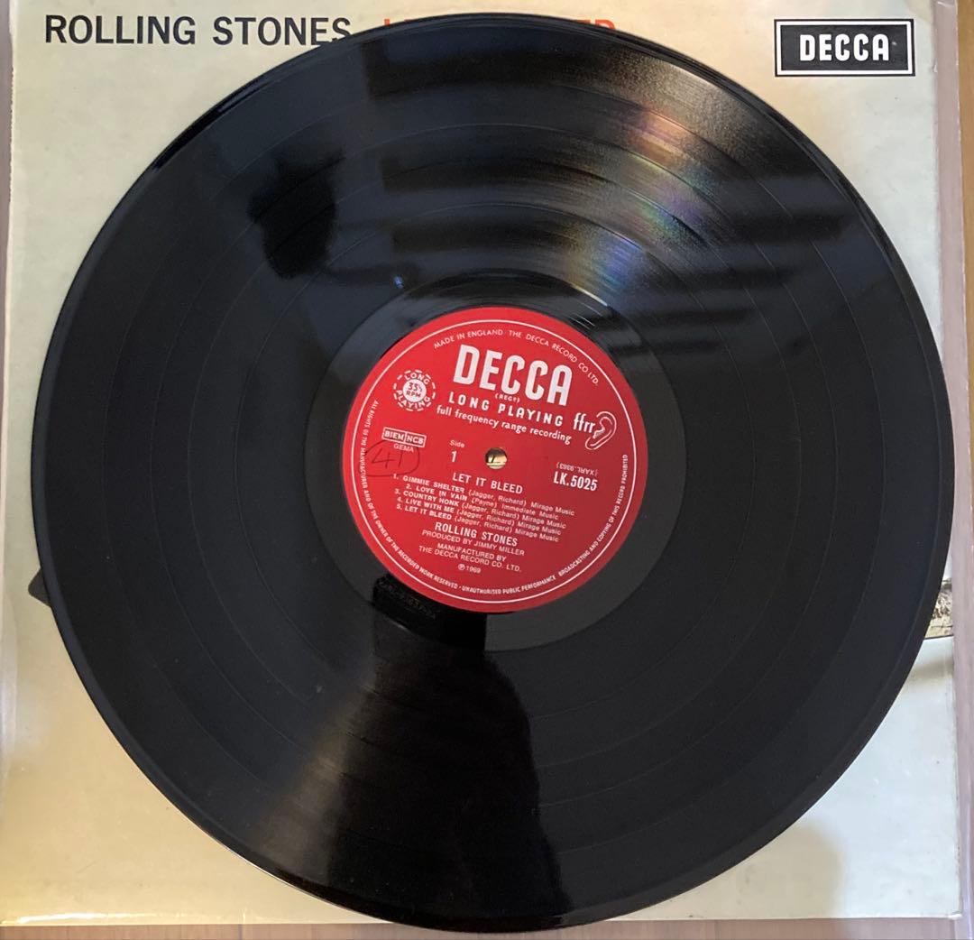 稀少UKオリジナルMono Let It Bleedローリングストーンズレコード