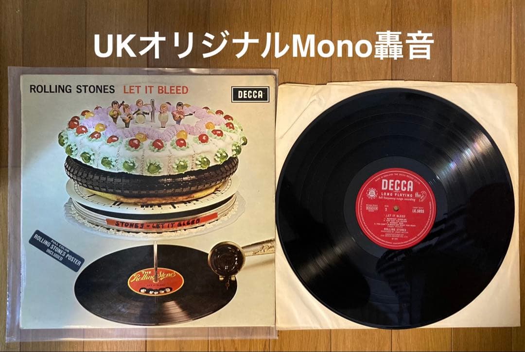 稀少UKオリジナルMono Let It Bleedローリングストーンズレコード