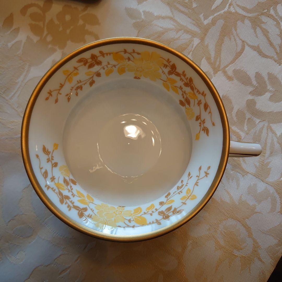 希少廃盤品 ウエッジウッド ハーレクイーン カップ&ソーサー イエローリボン