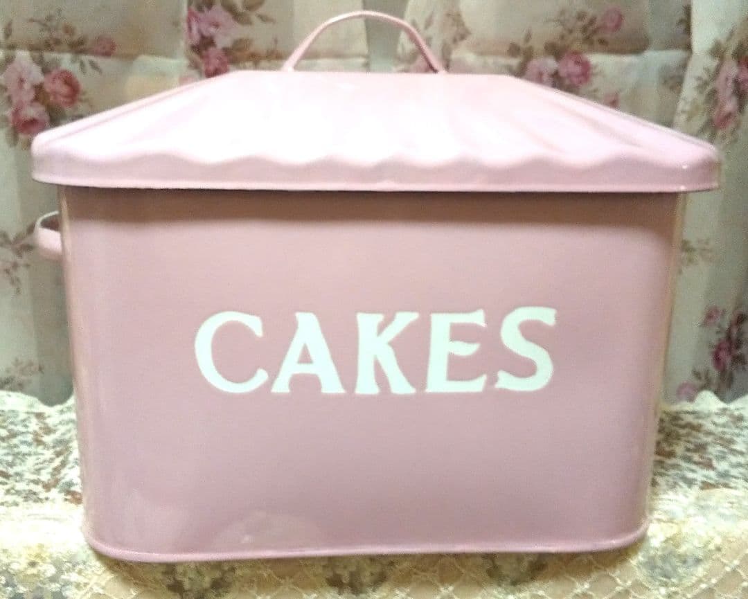 限定お値下げ☆ホーローケーキ缶 ピンク ザオールドファームハウス