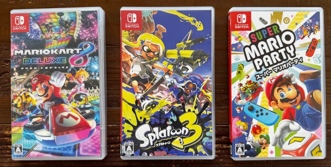 Nintendo Switch 本体 | 純正ケース + ソフト3本付き