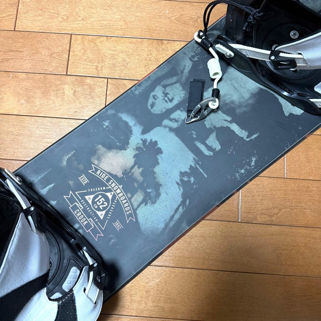 RIDE CROOKライド スノーボード 板152 FLOWビンディングセット