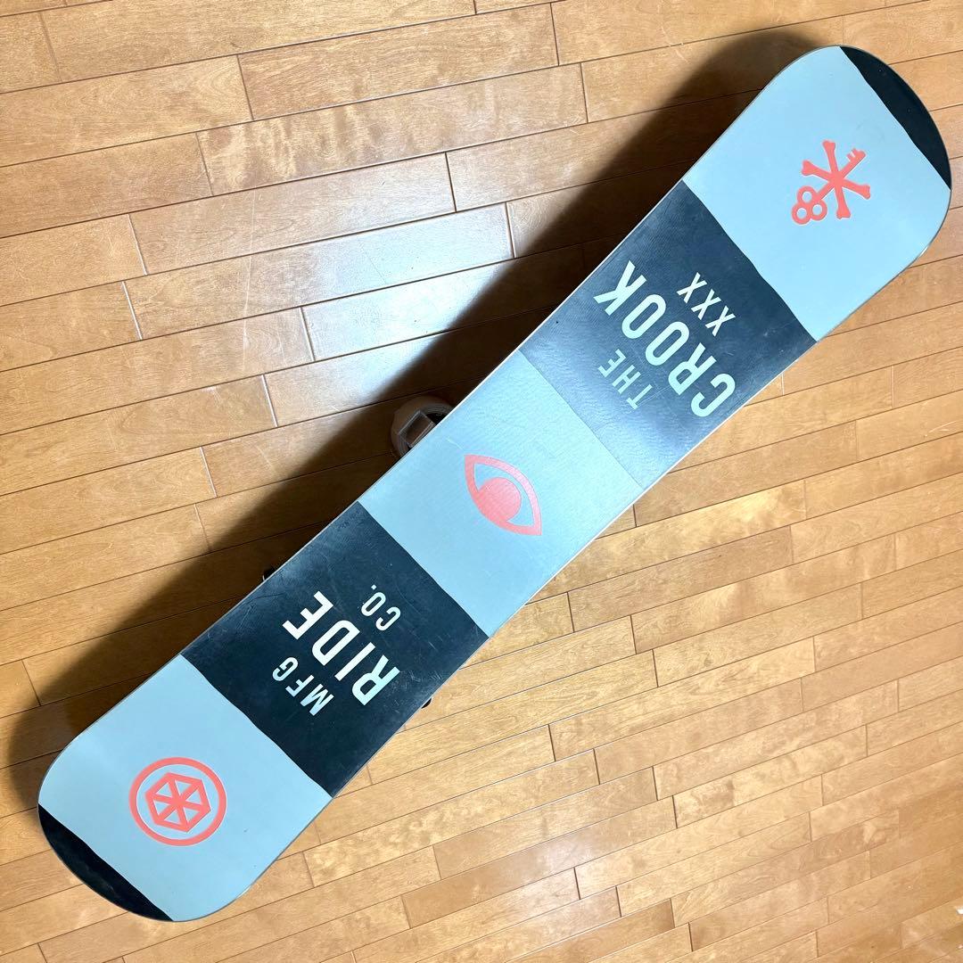 RIDE CROOKライド スノーボード 板152 FLOWビンディングセット