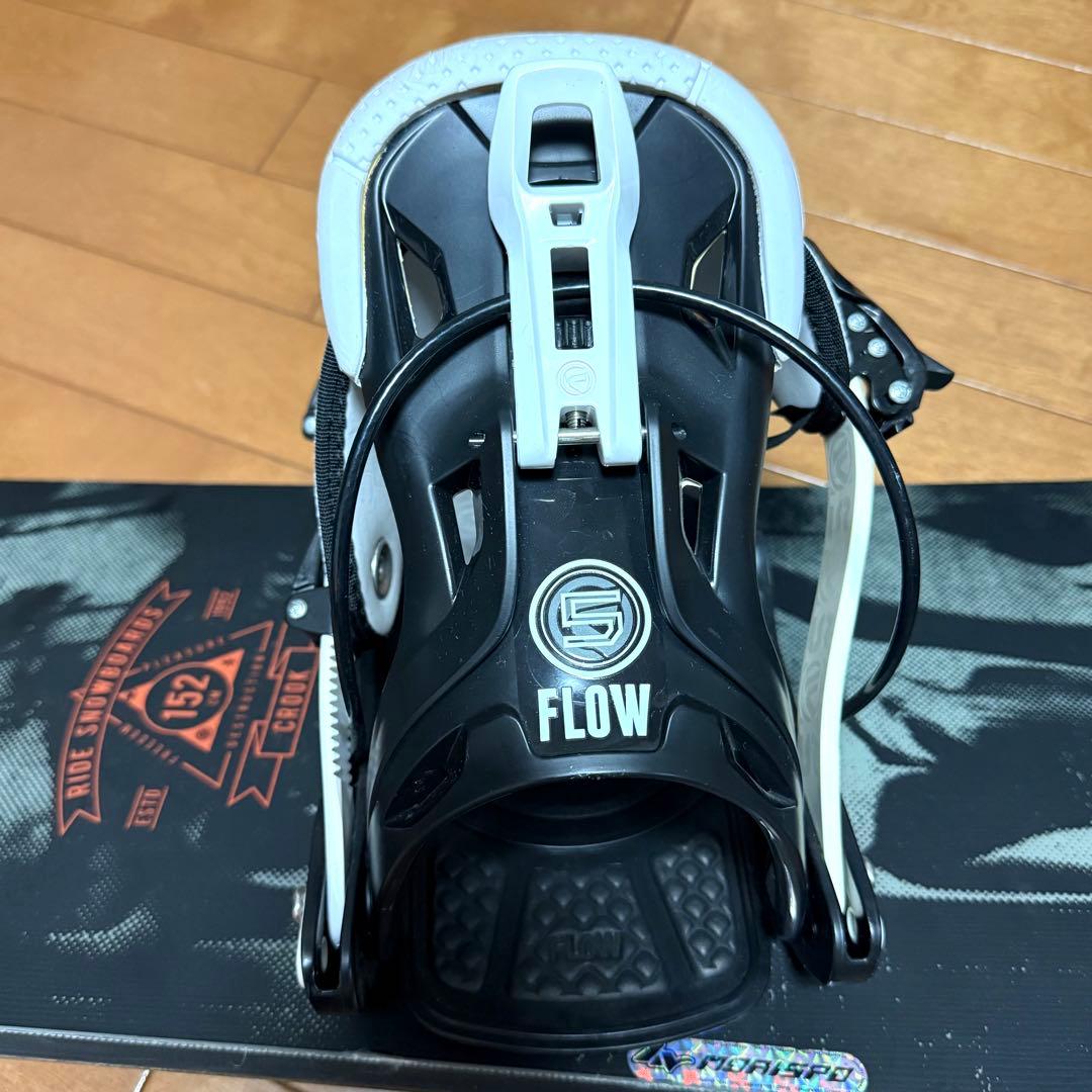 RIDE CROOKライド スノーボード 板152 FLOWビンディングセット
