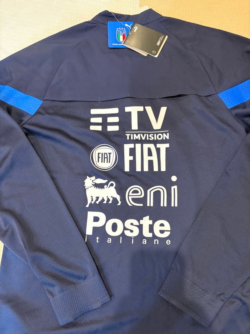 イタリア代表　ハーフジップトレーニングジャケット　支給品　タグ付
