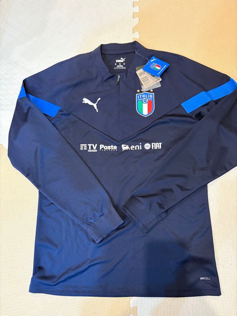イタリア代表　ハーフジップトレーニングジャケット　支給品　タグ付