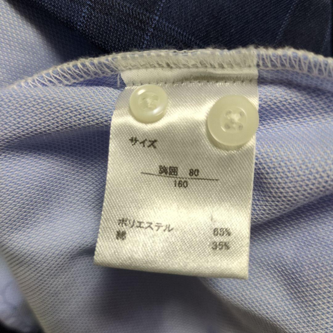 WONDER FACTORY ネイビー チェック柄 スーツ 160A