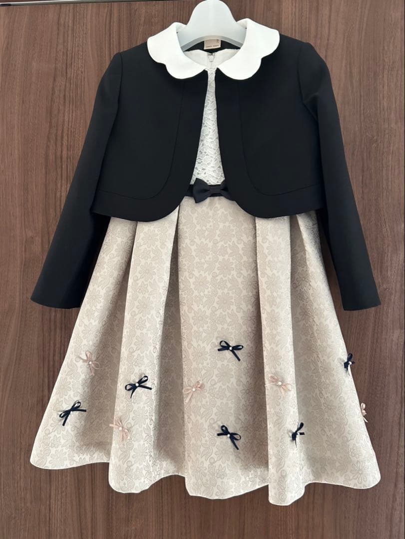 美品　プティマイン　サイズ120 子供用フォーマル　　ボレロ・ワンピースセット