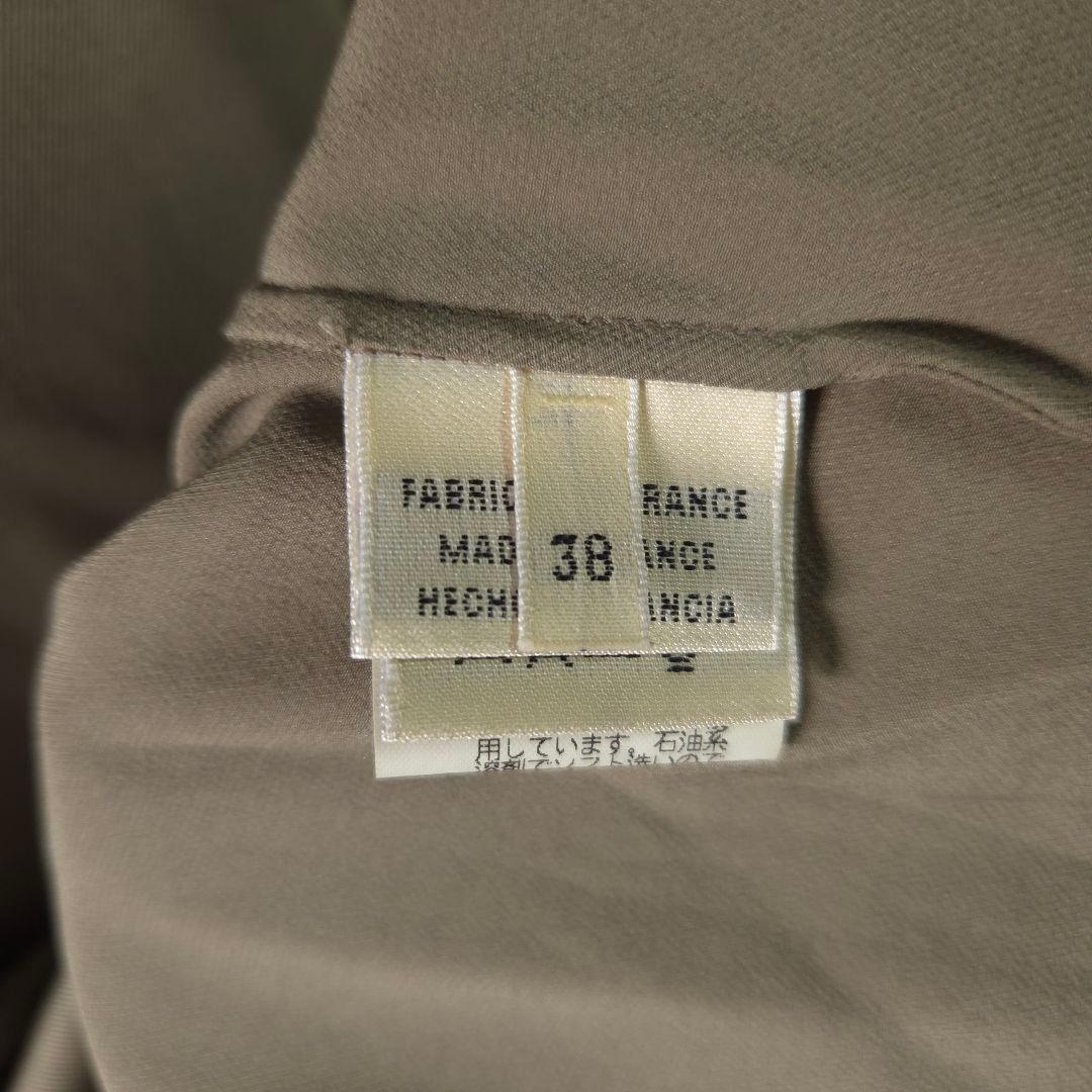 HERMES マルジェラ期 シルクカットソー カーキ