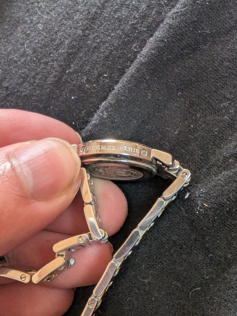 エルメス クリッパー レディース腕時計 コンビ シルバー×ゴールド　動作確認済み