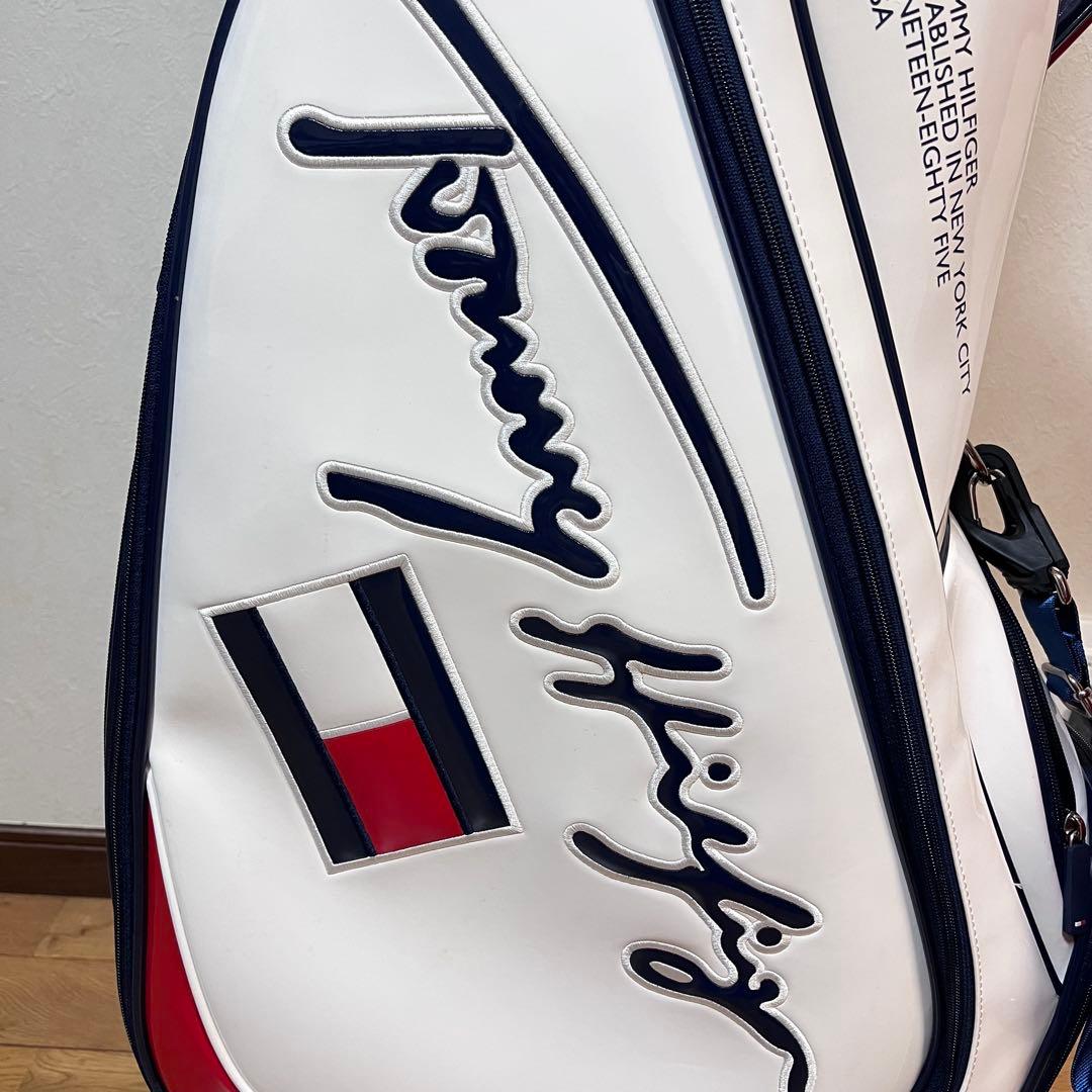 美品 トミーヒルフィガー キャディバッグ 9型 エナメル ユニセックス