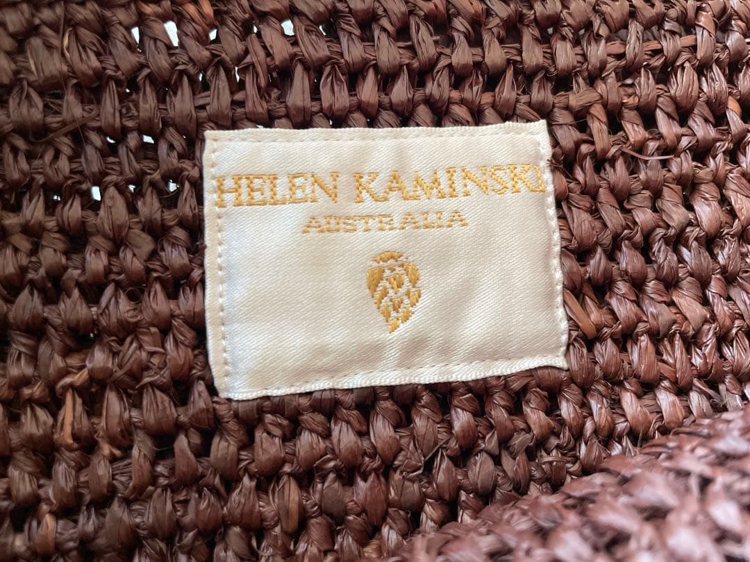 タグ付き✨ヘレンカミンスキー　ラフィア　カゴバッグ　ワンショルダー　リーフ