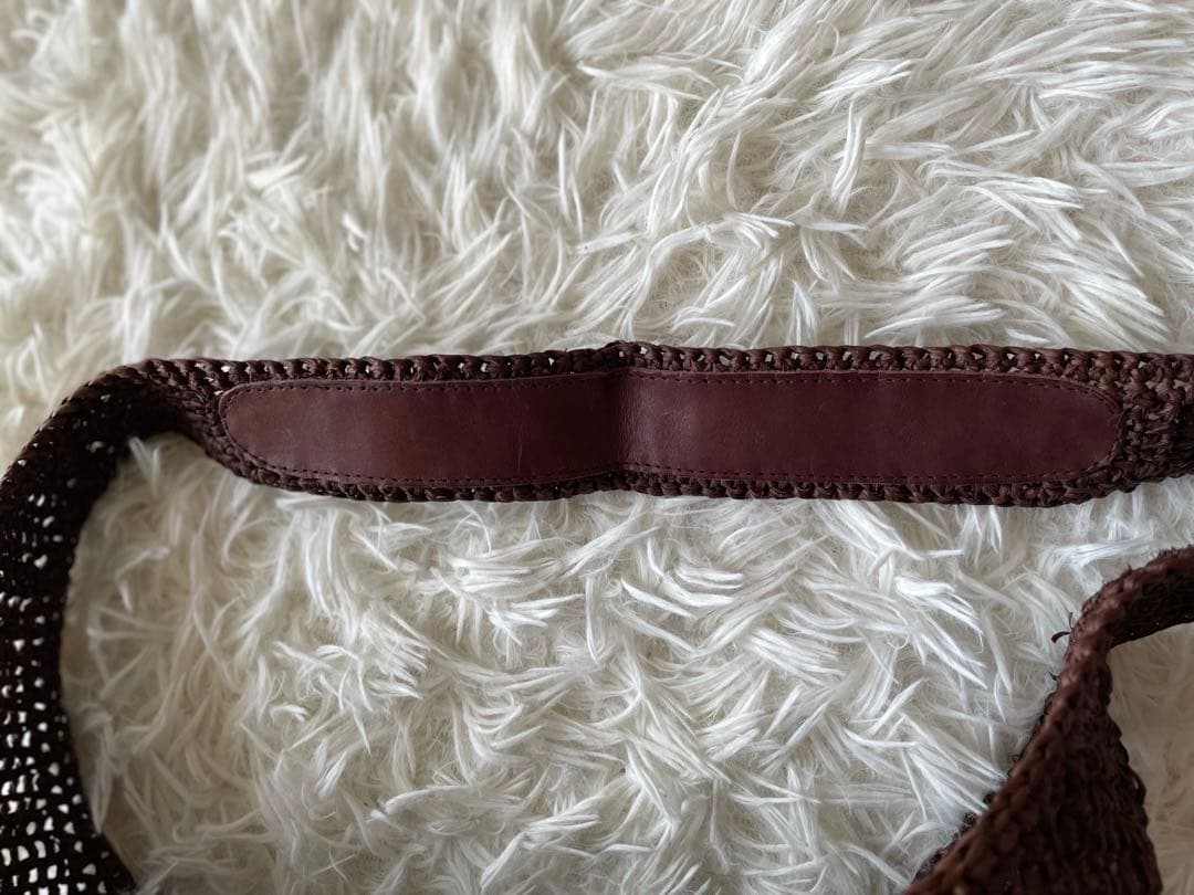 タグ付き✨ヘレンカミンスキー　ラフィア　カゴバッグ　ワンショルダー　リーフ