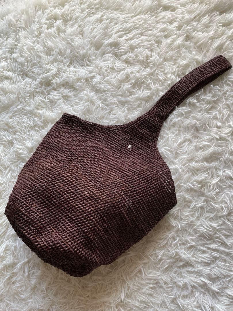 タグ付き✨ヘレンカミンスキー　ラフィア　カゴバッグ　ワンショルダー　リーフ