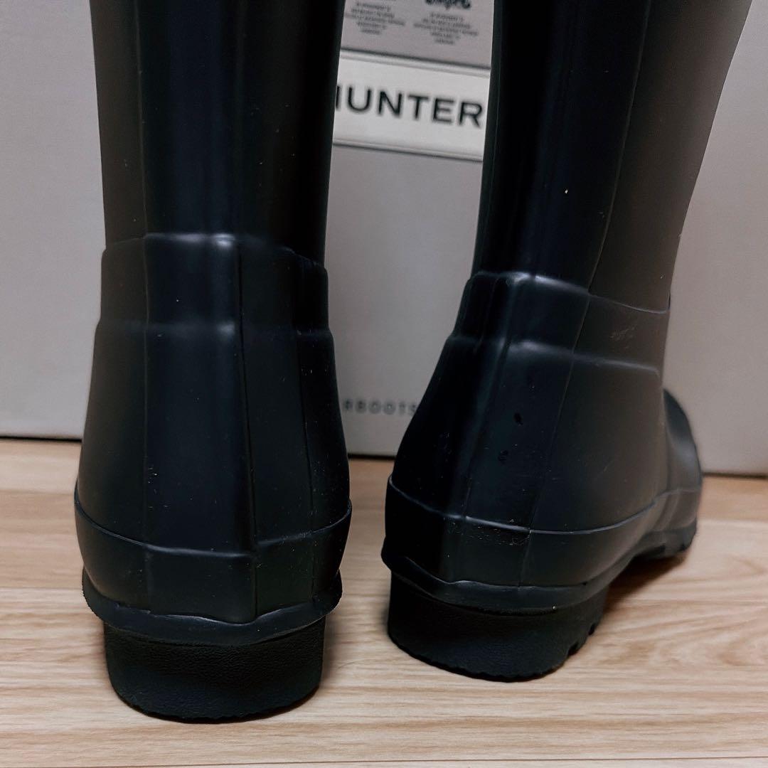 【美品】HUNTER ブラック 長靴 オリジナルボックス付き　28センチ