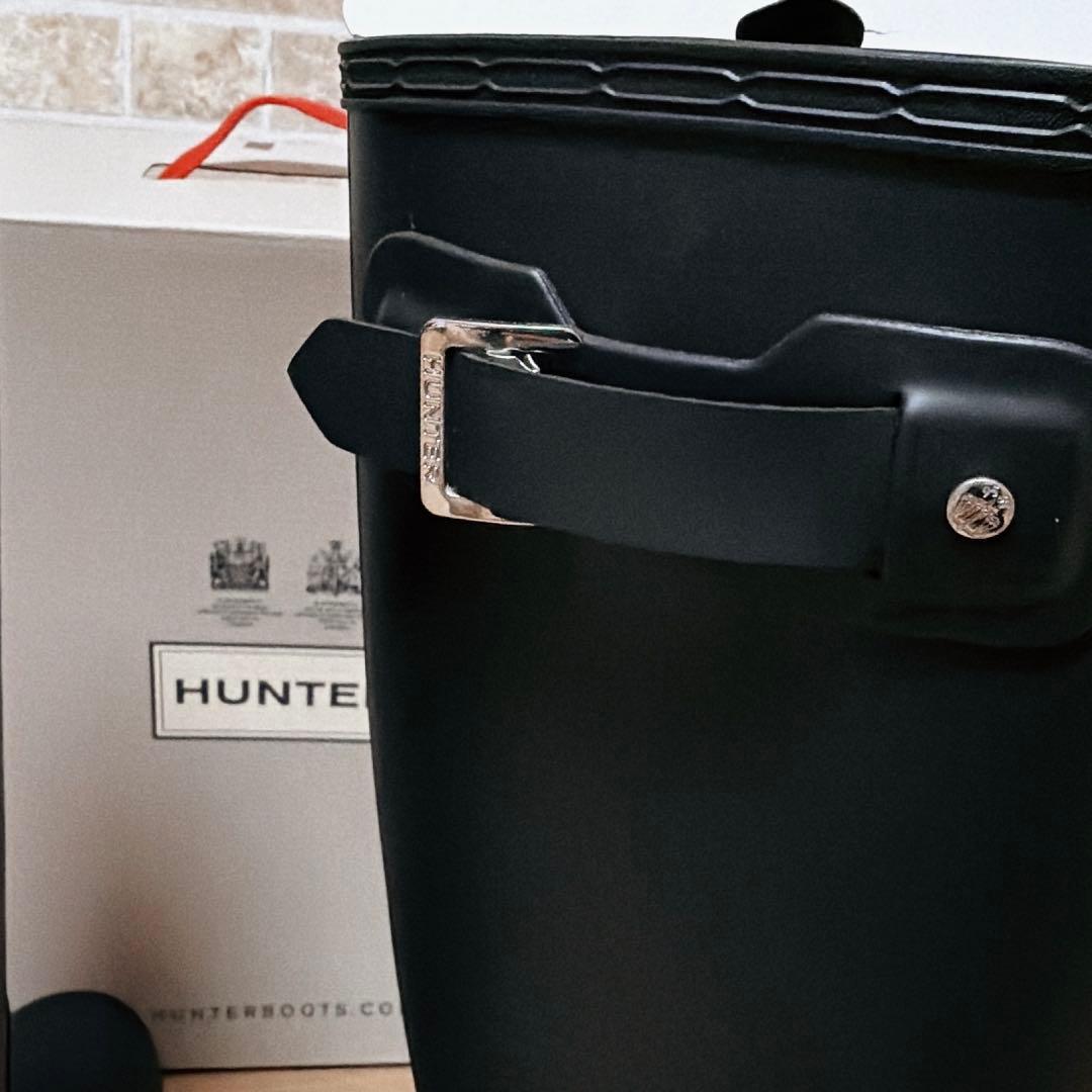 【美品】HUNTER ブラック 長靴 オリジナルボックス付き　28センチ