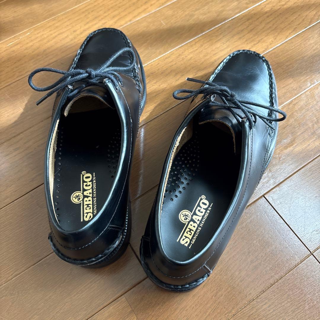 セバゴ　SEBAGO JAMES ローファー 　25.5 ブラック　モカシン