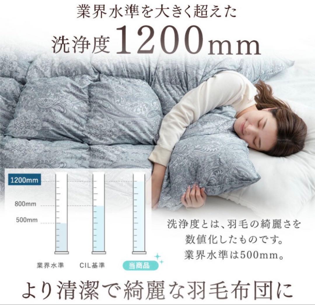 【日本製】洗える羽毛布団　ホワイトダックダウン 93% シングル　ライトタイプ
