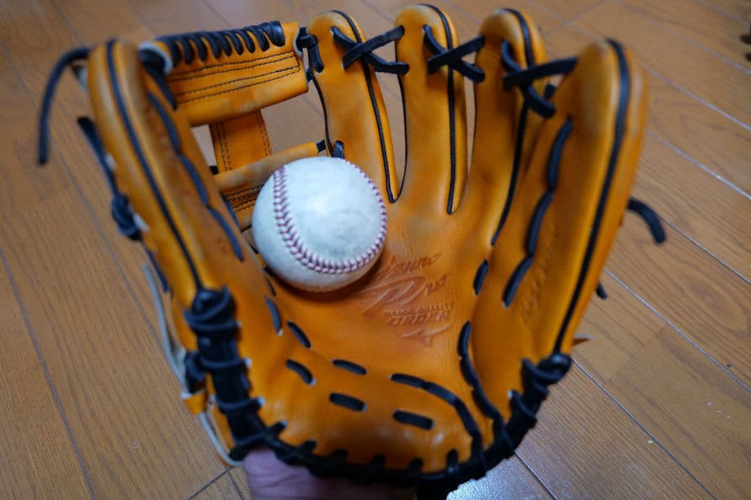 Mizuno Pro 　ミズノプロ　軟式グローブ オレンジ　内野手用　オーダー