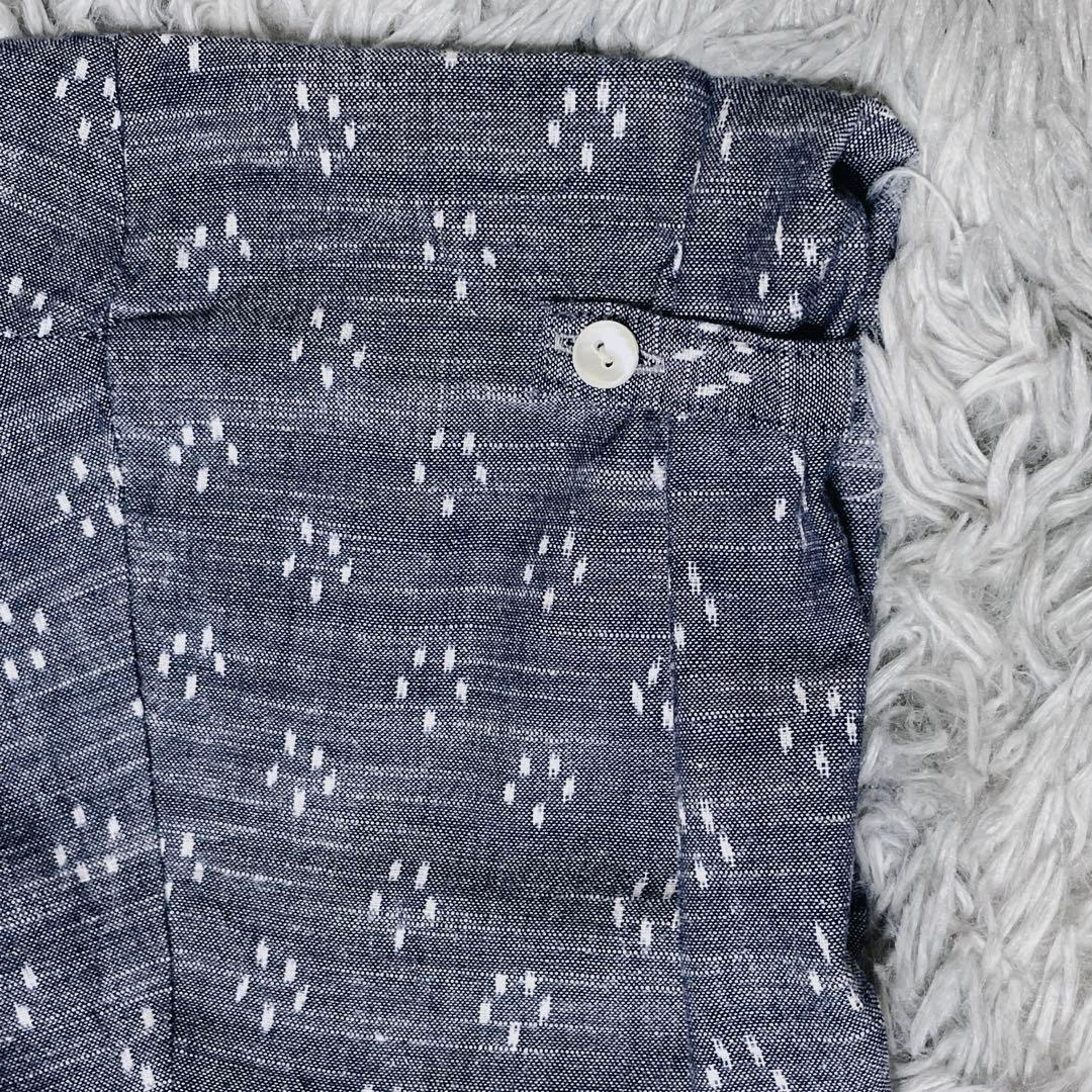 桜丸様　儀右ヱ門 ギエモン 久留米絣 半袖 チュニック 綿100% 日本製