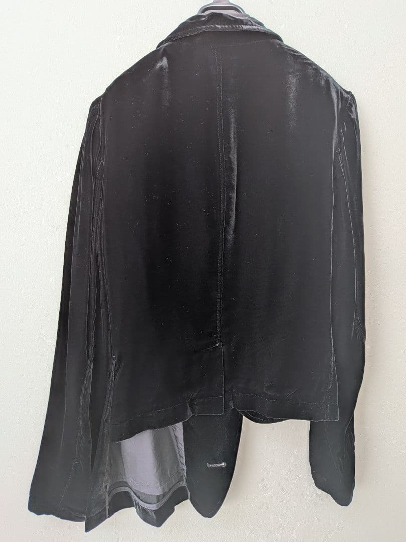 Y‘s yohjiyamamoto ベルベット　ジャケット　ブラック