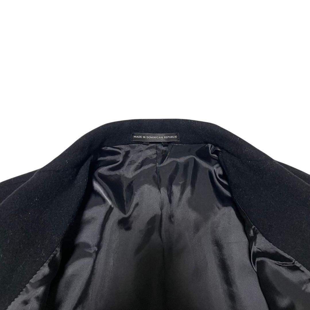 大きいサイズ【LONDON FOG】ウール マキシ丈チェスターコート 黒 XL