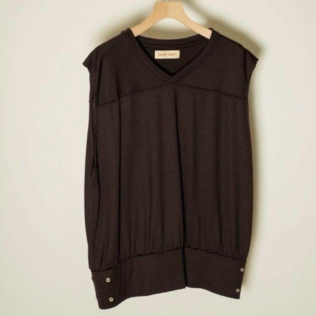 トップス barbell object bo ns top Brown