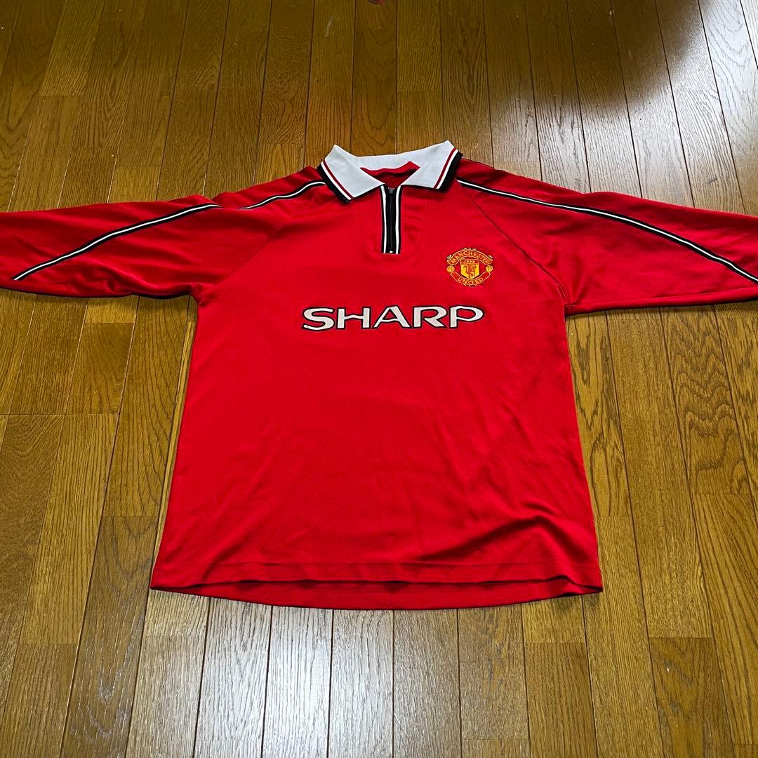 90s y2k SHARP umbro OLD vintage ハーフジップ 赤