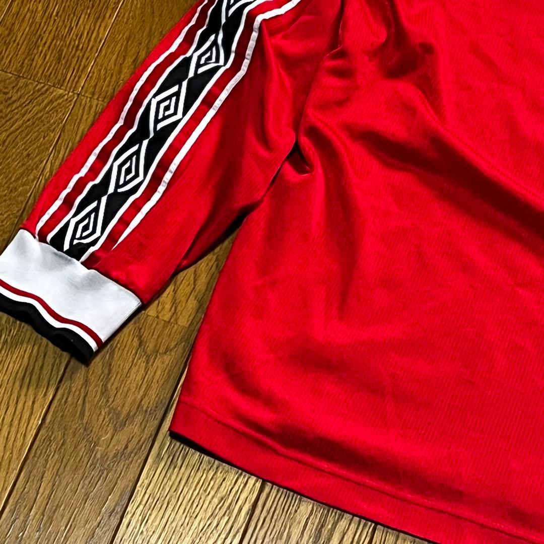 90s y2k SHARP umbro OLD vintage ハーフジップ 赤