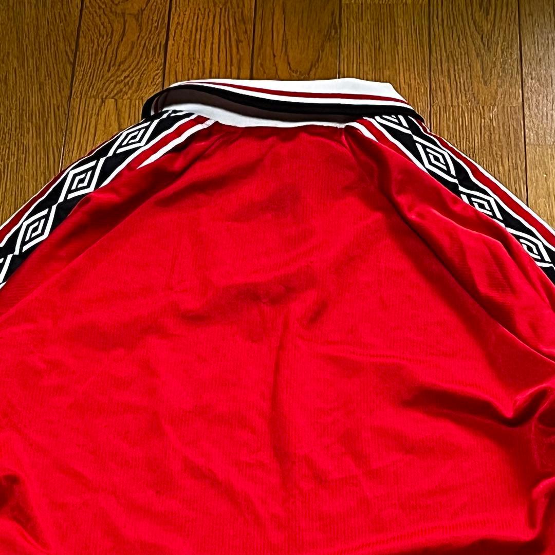 90s y2k SHARP umbro OLD vintage ハーフジップ 赤