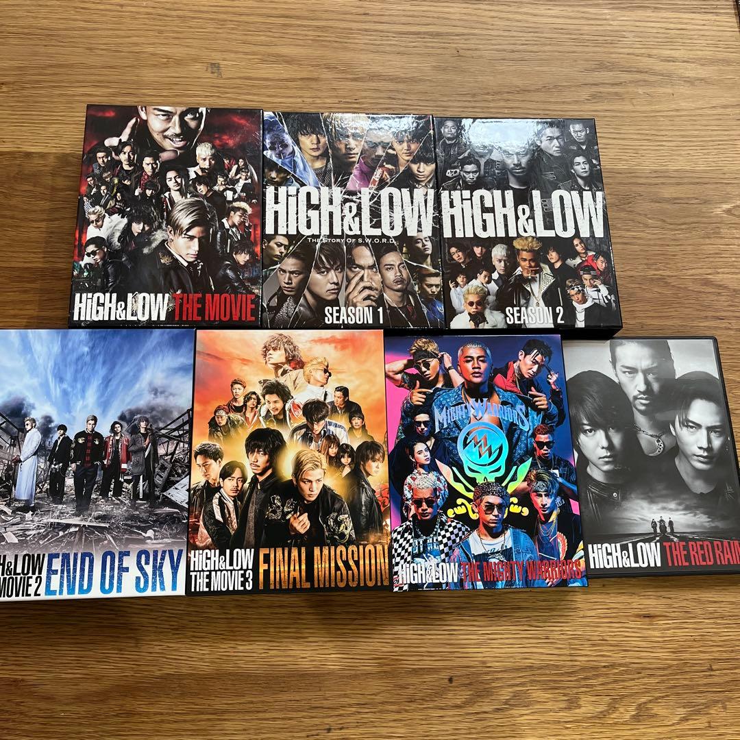 HIGH&LOW DVD 7枚セット